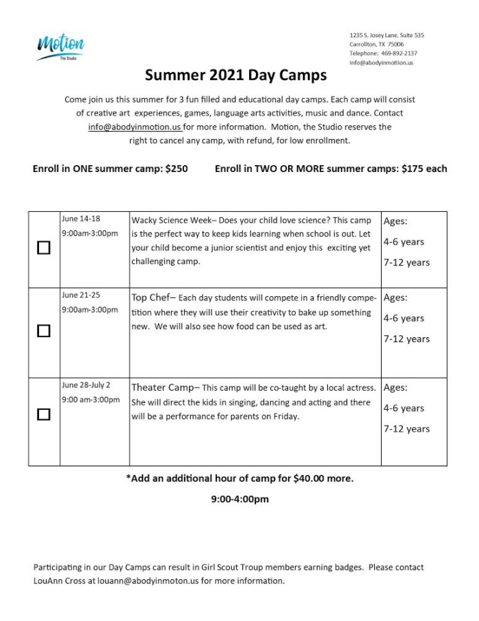 Day Summer Camps