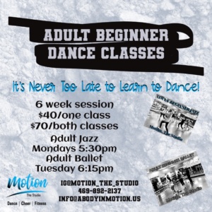 Adult Classes available