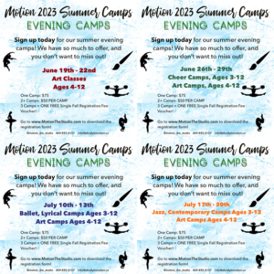 Register for Evening Camps Today